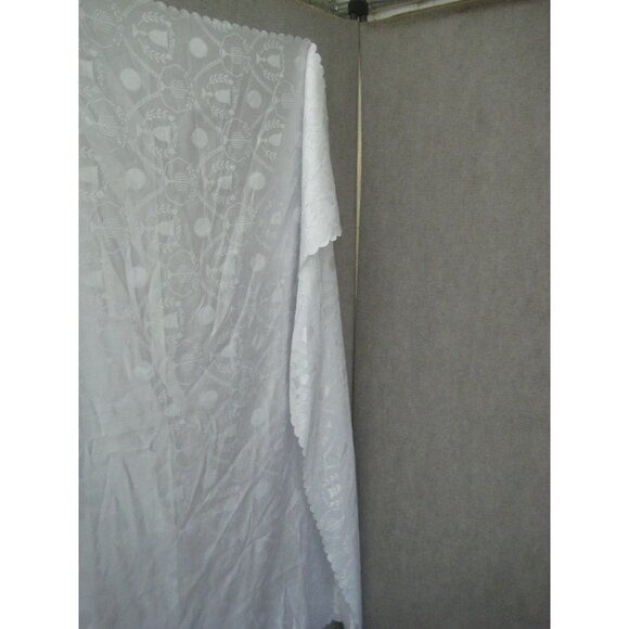 ABBY Tablecloth Shabbat Shabbos Jewish Menorah Candles Polyester 145 x 350 cm - Picture 11 of 14